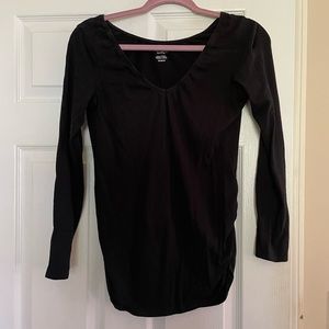 Black motherhood nursing long sleeve shirt